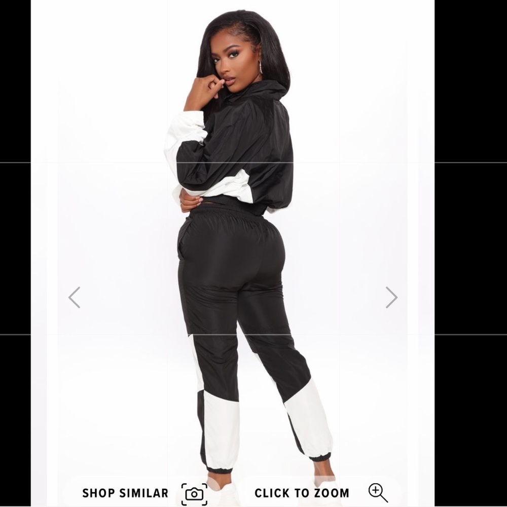 Windbreaker track suit fashion nova
